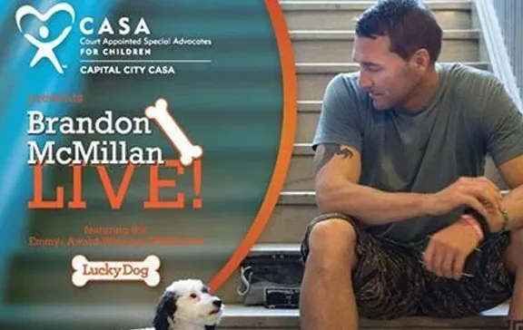 Brandon McMillan Live promotional image for Capital City CASA