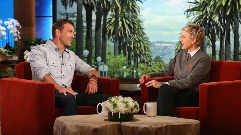 Brandon McMillan on The Ellen DeGeneres Show set